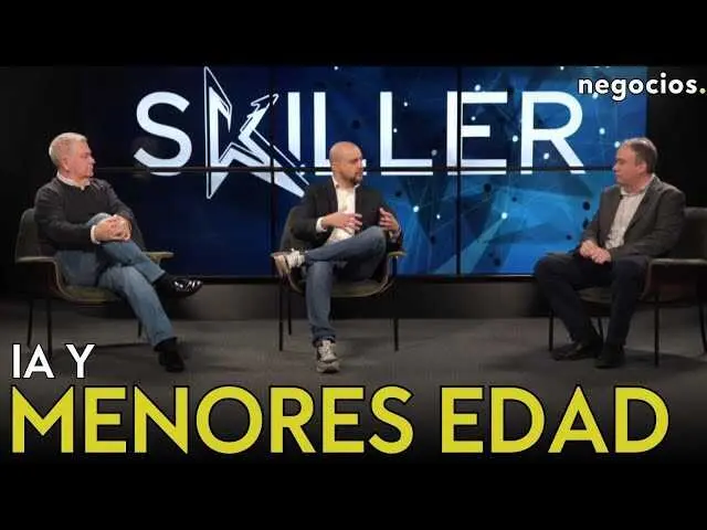 Imagen en miniatura del v&iacute;deo titulado 'La batalla real de la IA en los menores de edad' mostrando el logo de Negocios TV y una escena de la charla.<br>                        <br>                        <br>                        <br>                      