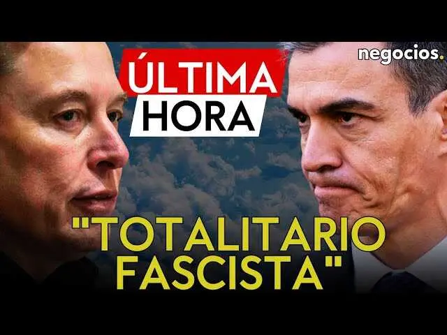 Primer plano de Elon Musk con fondo oscuro, imagen relacionada con el video sobre su enfrentamiento con el Gobierno espa&ntilde;ol.<br>                        <br>                        <br>                        <br>                      