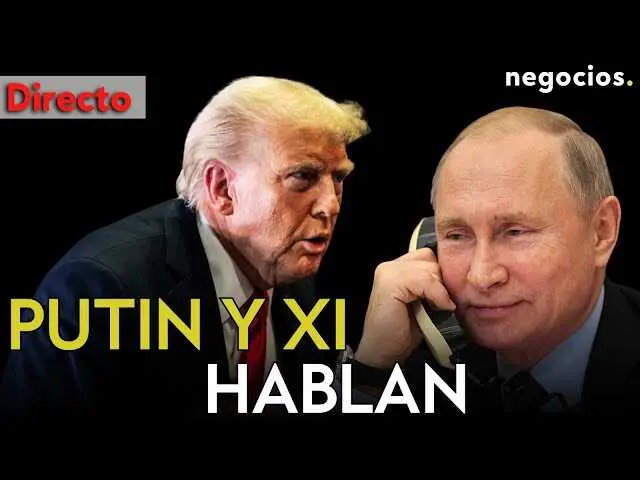 Imagen representativa de la videoconferencia entre Vladimir Putin y Xi Jinping, mostrando a ambos l&iacute;deres en sus discursos.<br>                        <br>                        <br>                        <br>                      