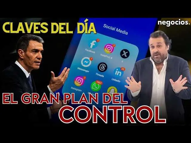 Portada del v&iacute;deo 'El gran plan del control, el nuevo mundo nuclear y jaque mate de la IA' con gr&aacute;ficos alusivos a temas tecnol&oacute;gicos y geopol&iacute;ticos.<br>                        <br>                        <br>                        <br>                      