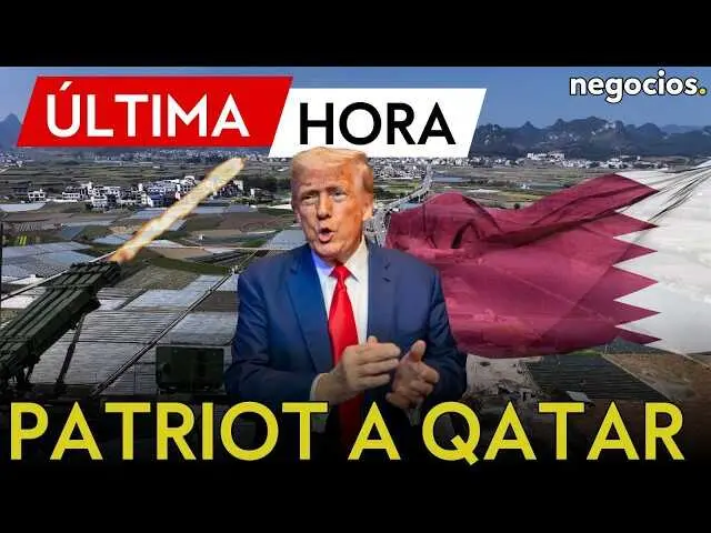 Vista a&eacute;rea de la base a&eacute;rea Al Udeid en Qatar, donde EEUU ha instalado misiles Patriot m&oacute;viles.<br>                        <br>                        <br>                        <br>                      