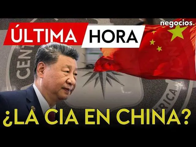 Captura del video difundido por la CIA dirigido a posibles informantes chinos, con el logo oficial de Negocios TV en la esquina.<br>                        <br>                        <br>                        <br>                      