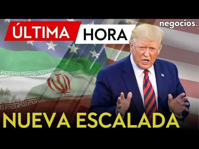 Captura de pantalla del v&iacute;deo de Negocios TV donde se anuncia la destrucci&oacute;n del programa nuclear iran&iacute; y se muestra un bombardero B-2 en vuelo.<br>                        <br>                        <br>                        <br>                      