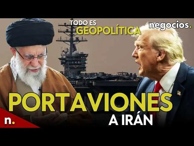 Imagen del portaaviones USS Gerald Ford en alta mar, s&iacute;mbolo del poder militar estadounidense en el contexto geopol&iacute;tico actual.<br>                        <br>                        <br>                        <br>                      