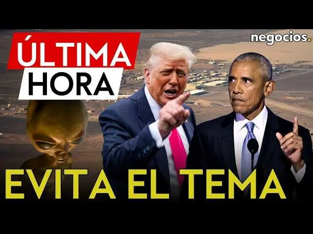 Captura de pantalla del v&iacute;deo donde Trump aborda la pol&eacute;mica sobre la divulgaci&oacute;n de informaci&oacute;n extraterrestre.<br>                        <br>                        <br>                        <br>                      