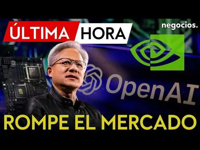 Captura en miniatura del v&iacute;deo informativo de Negocios TV que anuncia la cancelaci&oacute;n del acuerdo millonario entre Nvidia y OpenAI.<br>                        <br>                        <br>                        <br>                      