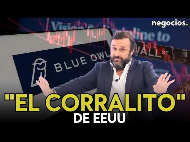 Gr&aacute;fico que muestra la ca&iacute;da en bolsa de Blue Owl, Blackstone y Apollo tras la declaraci&oacute;n del corralito en fondos de deuda privada.<br>                        <br>                        <br>                        <br>                      