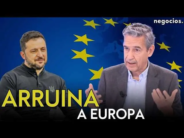 Captura del an&aacute;lisis en Negocios TV con Juan Antonio de Castro hablando sobre la crisis econ&oacute;mica y pol&iacute;tica derivada del conflicto en Ucrania<br>                        <br>                        <br>                        <br>                      