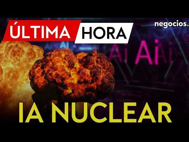 Miniatura que muestra el t&iacute;tulo del v&iacute;deo 'La IA aterra al mundo' con fondo alusivo a armas nucleares y tecnolog&iacute;a militar.<br>                        <br>                        <br>                        <br>                      