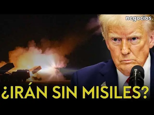 Fotograf&iacute;a de Donald Trump junto con un mapa de Oriente Medio y gr&aacute;ficos de misiles, ilustrando la tensi&oacute;n geopol&iacute;tica entre Estados Unidos e Ir&aacute;n.<br>                        <br>                        <br>                        <br>                      