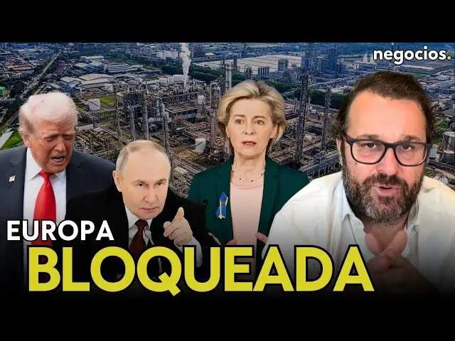 Miniatura del v&iacute;deo donde se ve una ilustraci&oacute;n del gasoducto europeo y la figura de Putin superpuesta, simbolizando la tensi&oacute;n energ&eacute;tica en Europa.<br>                        <br>                        <br>                        <br>                      