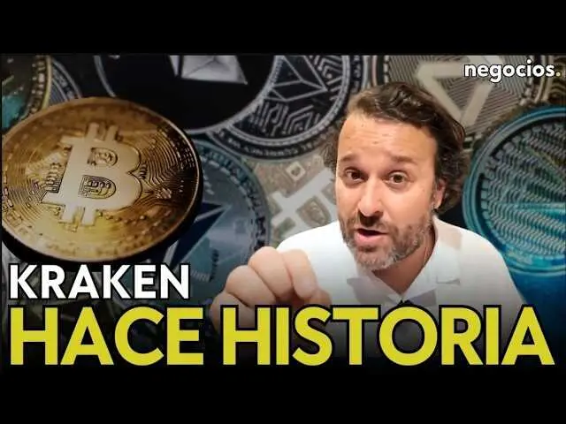 Pantallazo del video de Negocios TV que explica la entrada hist&oacute;rica de Kraken al sistema de la Reserva Federal.<br>                        <br>                        <br>                        <br>                      