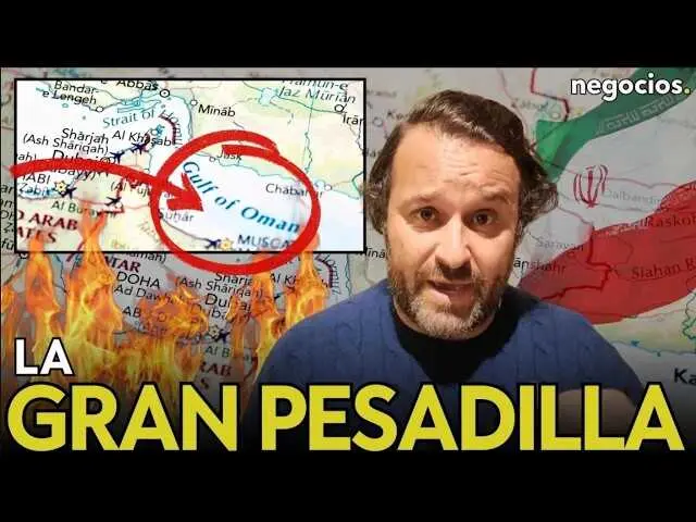 Vista a&eacute;rea del estrecho de Ormuz, ruta mar&iacute;tima estrat&eacute;gica para el transporte del petr&oacute;leo mundial.<br>                        <br>                        <br>                        <br>                      