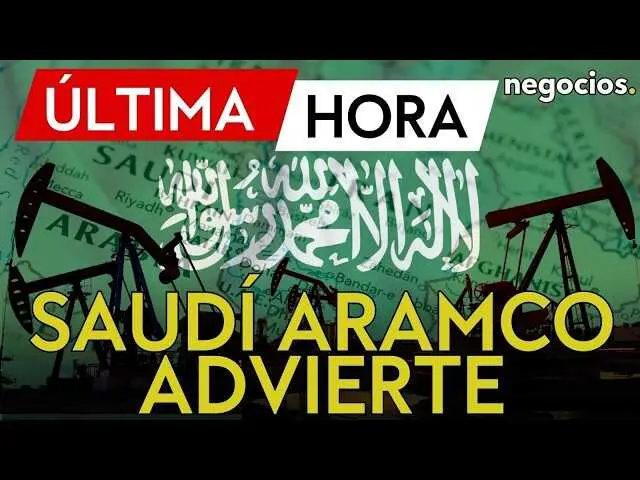 Thumbnail del v&iacute;deo de Negocios TV que muestra el logo de Saudi Aramco y un mapa del estrecho de Ormuz.<br>                        <br>                        <br>                        <br>                      