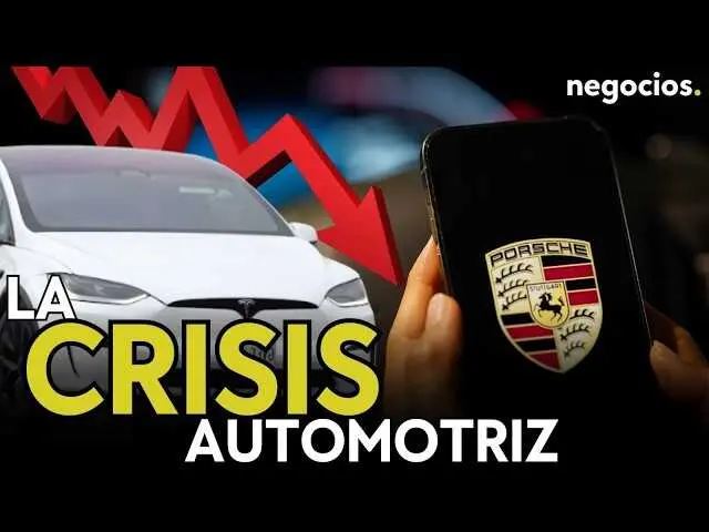 Imagen del video original de Negocios TV mostrando la industria automotriz en un contexto de crisis.<br>                        <br>                        <br>                        <br>                      