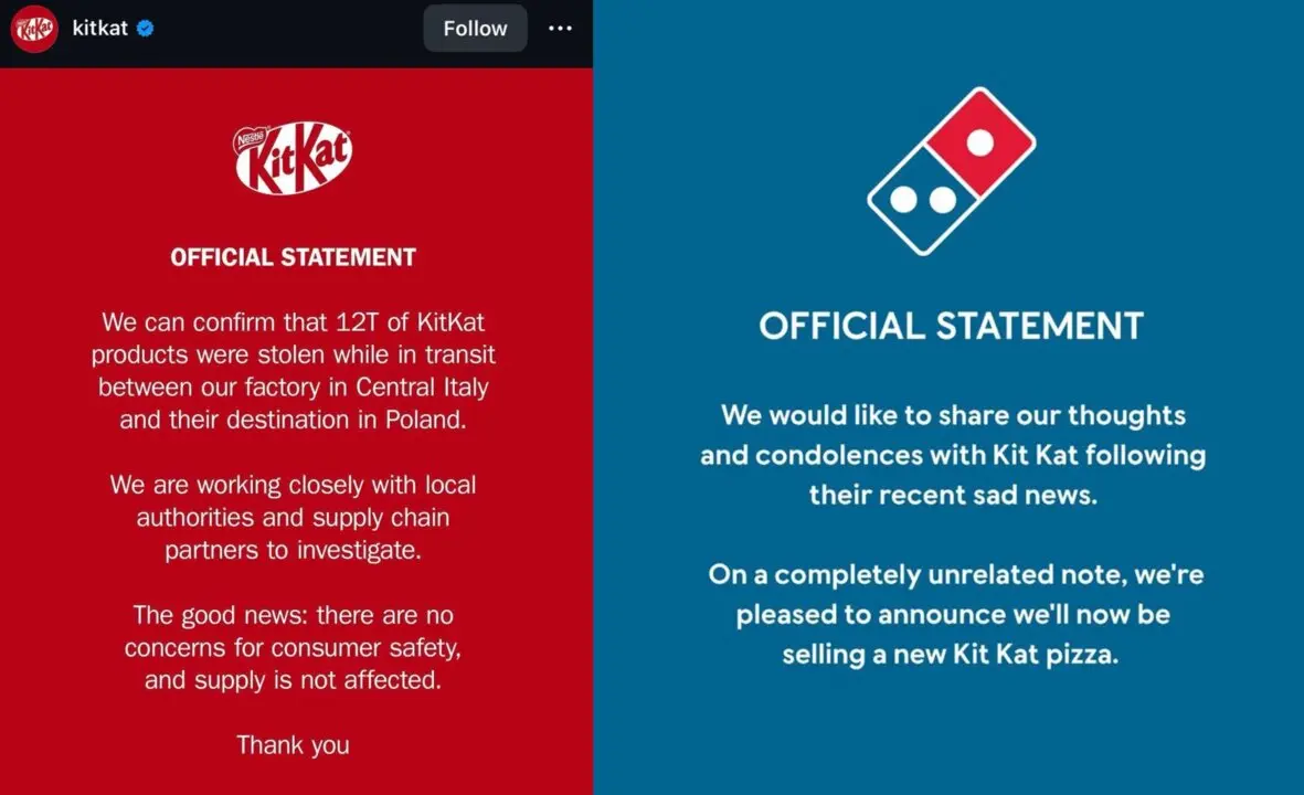 Domino&rsquo;s aprovecha el &ldquo;caso KitKat&rdquo;