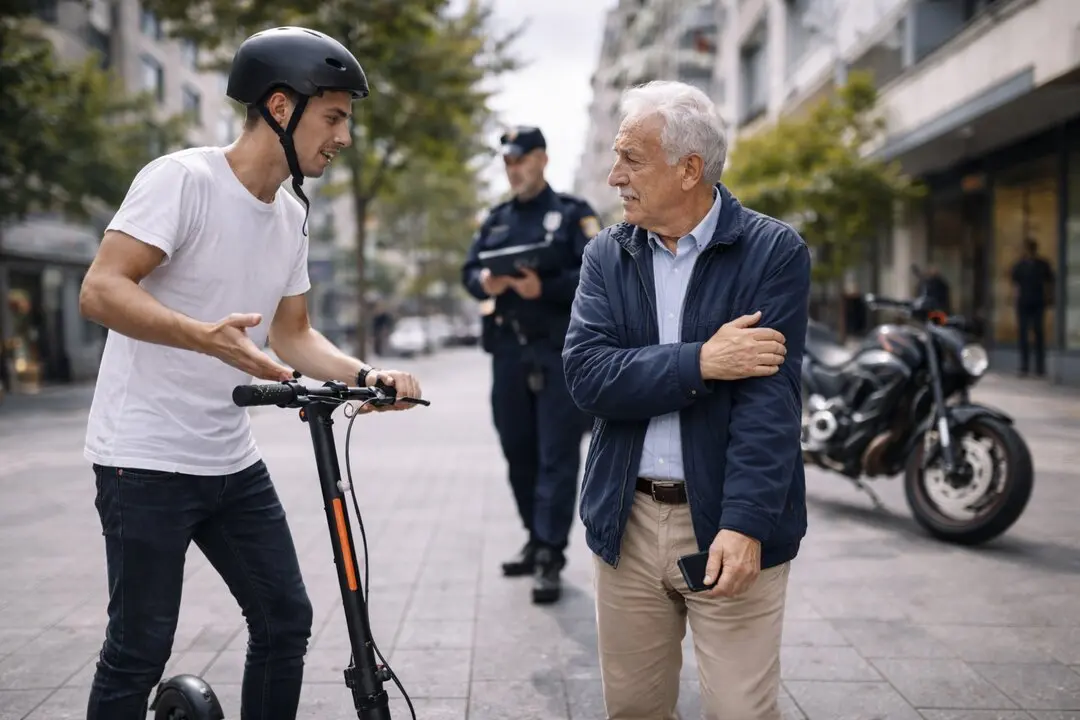 Una imagen de un incidente recreada con IA.