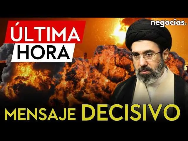 Mojtaba Jamenei durante una declaraci&oacute;n p&uacute;blica reciente, en el contexto del conflicto en Oriente Medio.<br>                        <br>                        <br>                        <br>                      
