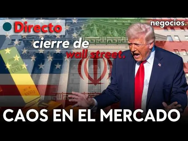Pantallazo en vivo de la cobertura de Negocios TV sobre la sesi&oacute;n de cierre de Wall Street marcada por la incertidumbre y volatilidad debido a la crisis entre Ir&aacute;n y Estados Unidos.<br>                        <br>                        <br>                        <br>                      