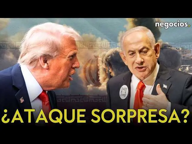 Imagen del v&iacute;deo que muestra la tensi&oacute;n geopol&iacute;tica en Oriente Medio mientras se prepara un posible ataque sorpresa.<br>                        <br>                        <br>                        <br>                      