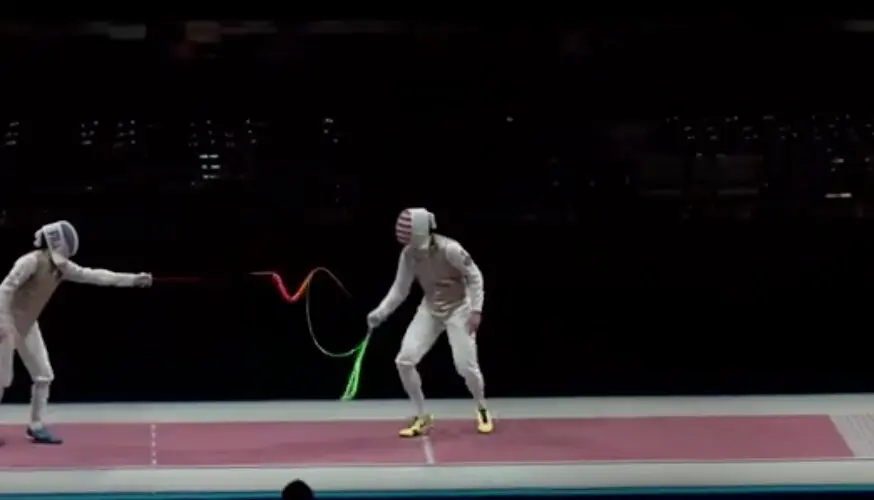 El GPS de las espadas de esgrima. Foto: RRSS.