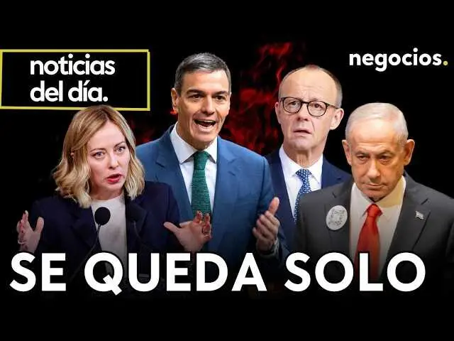 Captura de pantalla del v&iacute;deo con el t&iacute;tulo 'NOTICIAS DEL D&Iacute;A: Las sorpresas de Ir&aacute;n, la presi&oacute;n de Pakist&aacute;n en la tregua y S&aacute;nchez se queda solo' emitido por Negocios TV.<br>                        <br>                        <br>                        <br>                      