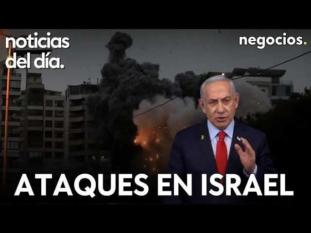 Imagen del v&iacute;deo de Negocios TV que resume las noticias del d&iacute;a sobre Trump, Ir&aacute;n, evacuaciones en China y ataques en Israel.<br>                        <br>                        <br>                        <br>                      