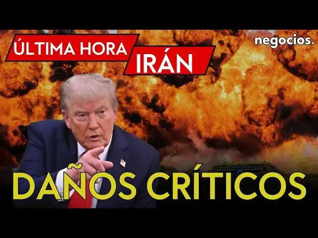 Captura del v&iacute;deo de Negocios TV mostrando un mapa de Oriente Medio y bases militares en zonas de conflicto entre Ir&aacute;n y Estados Unidos<br>                        <br>                        <br>                        <br>                      