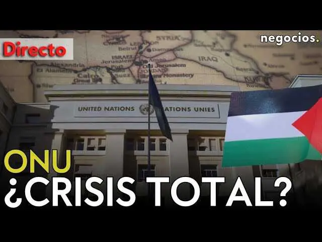 Pantallazo del directo de Negocios TV sobre la sesi&oacute;n del Consejo de Seguridad de la ONU tratando la crisis en Gaza y Oriente Medio.<br>                        <br>                        <br>                        <br>                      