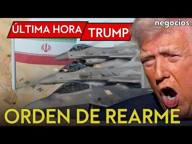 Fotograf&iacute;a en primer plano del presidente Donald Trump con fondo del Estrecho de Ormuz y misiles Tomahawk.<br>                        <br>                        <br>                        <br>                      