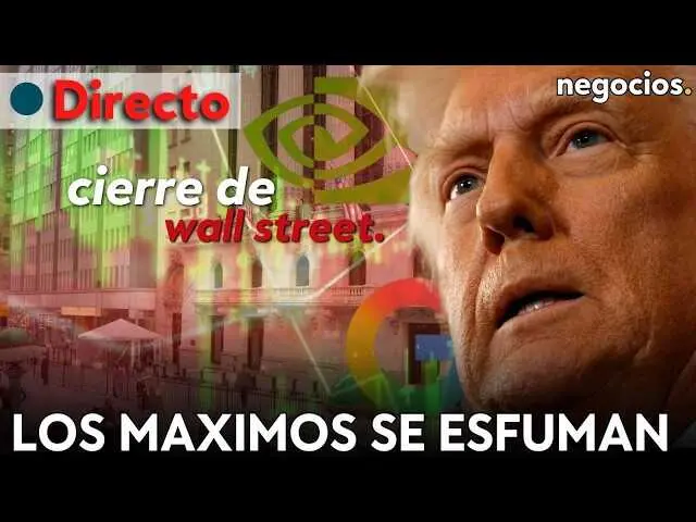 Thumbnail oficial del video con gr&aacute;ficos y titulares destacados sobre las tensiones en Ormuz y la influencia de la IA en la bolsa de Wall Street<br>                        <br>                        <br>                        <br>                      