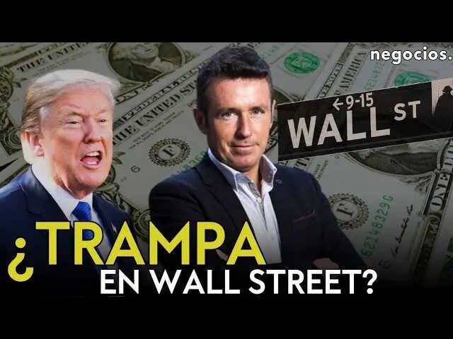 Captura del v&iacute;deo donde Alberto Iturralde expone su an&aacute;lisis sobre la bolsa y el papel de Donald Trump en Wall Street.<br>                        <br>                        <br>                        <br>                      
