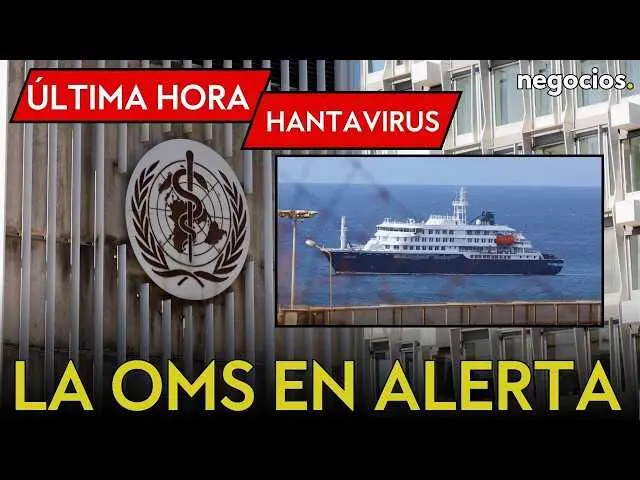 Vista del crucero MV Hondius atracando en el puerto de Tenerife, con autoridades sanitarias controlando el desembarco.<br>                        <br>                        <br>                        <br>                      