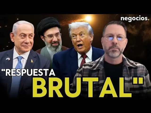 Mapa de Medio Oriente con zonas de conflicto y s&iacute;mbolos de tensi&oacute;n militar entre Ir&aacute;n e Israel.<br>                        <br>                        <br>                        <br>                      
