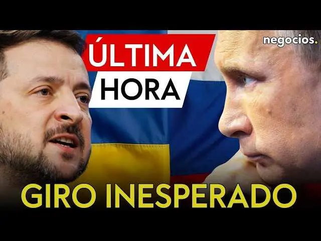 Vlad&iacute;mir Putin y Volodymyr Zelensky, l&iacute;deres enfrentados en el conflicto Rusia-Ucrania, ilustrados en un contexto diplom&aacute;tico.<br>                        <br>                        <br>                        <br>                      