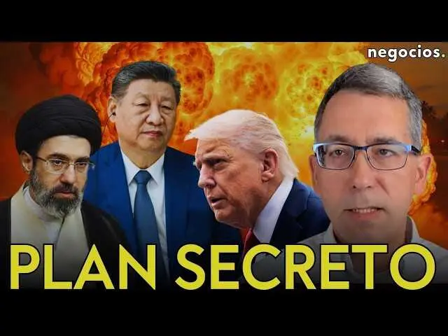 Captura del v&iacute;deo de Negocios TV que muestra a Zigor Aldama durante la entrevista sobre la tensi&oacute;n geopol&iacute;tica entre Ir&aacute;n, China y Estados Unidos.<br>                        <br>                        <br>                        <br>                      