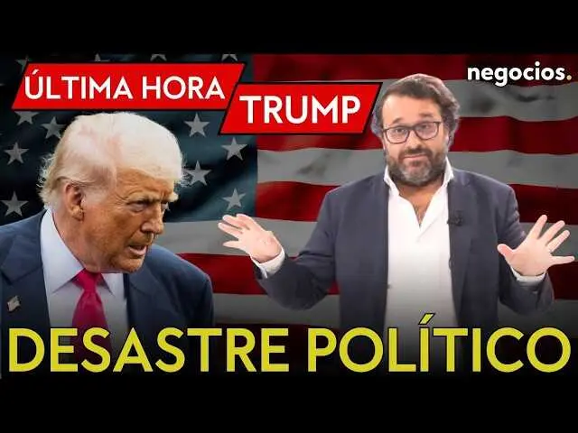 Imagen miniatura del video de Negocios TV mostrando a Donald Trump con fondo de impacto pol&iacute;tico y s&iacute;mbolos de tensi&oacute;n internacional.<br>                        <br>                        <br>                        <br>                      