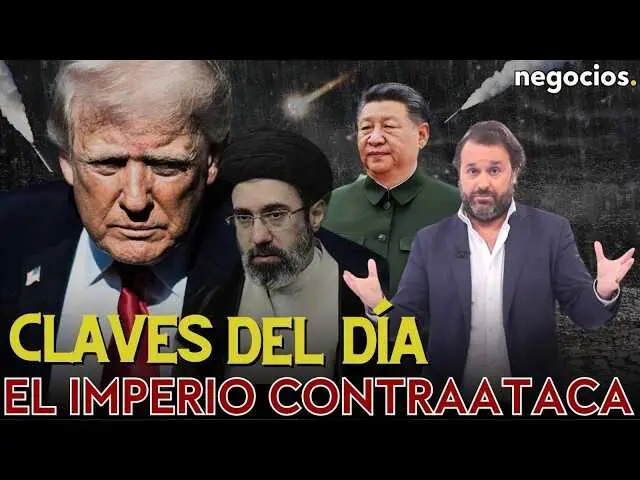 Imagen ilustrativa del canal Negocios TV mostrando una combinaci&oacute;n de Trump, mapa geopol&iacute;tico del Estrecho de Ormuz y un gr&aacute;fico econ&oacute;mico relacionado<br>                        <br>                        <br>                        <br>                      