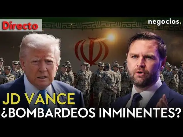 Captura del v&iacute;deo de Negocios TV mostrando a JD Vance durante su discurso en Kansas, 2026.<br>                        <br>                        <br>                        <br>                      