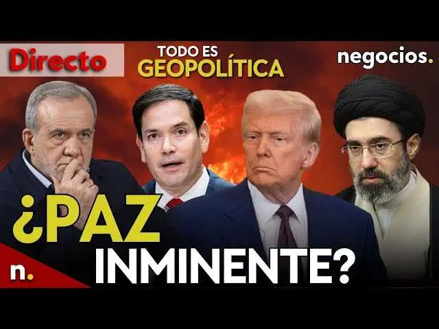 Gr&aacute;fico ilustrativo sobre la tensi&oacute;n geopol&iacute;tica entre Estados Unidos e Ir&aacute;n, con im&aacute;genes de interceptores y mapas del estrecho de Ormuz.<br>                        <br>                        <br>                        <br>                      