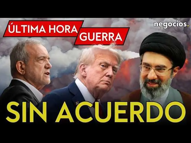 Imagen del v&iacute;deo donde se detalla la situaci&oacute;n actual de negociaciones nucleares entre Ir&aacute;n y Estados Unidos, mostrando el rostro del portavoz iran&iacute; y gr&aacute;ficos de mercados.<br>                        <br>                        <br>                        <br>                      