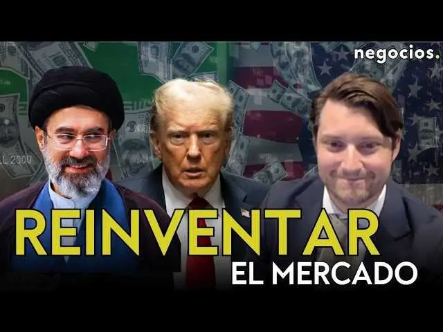 James Latimer-Butler, estratega de AllianceBernstein, durante su an&aacute;lisis sobre mercados emergentes y geopol&iacute;tica en Negocios TV, con gr&aacute;ficos y mapas del comercio mundial de fondo.<br>                        <br>                        <br>                        <br>                      