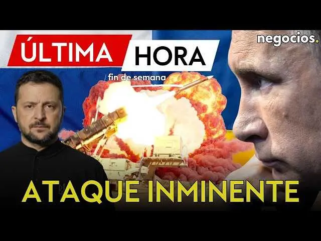 Imagen en miniatura del v&iacute;deo donde se muestra el logo de Negocios TV junto a gr&aacute;ficos que representan un misil hipers&oacute;nico y alertas sobre el conflicto en Ucrania.<br>                        <br>                        <br>                        <br>                      