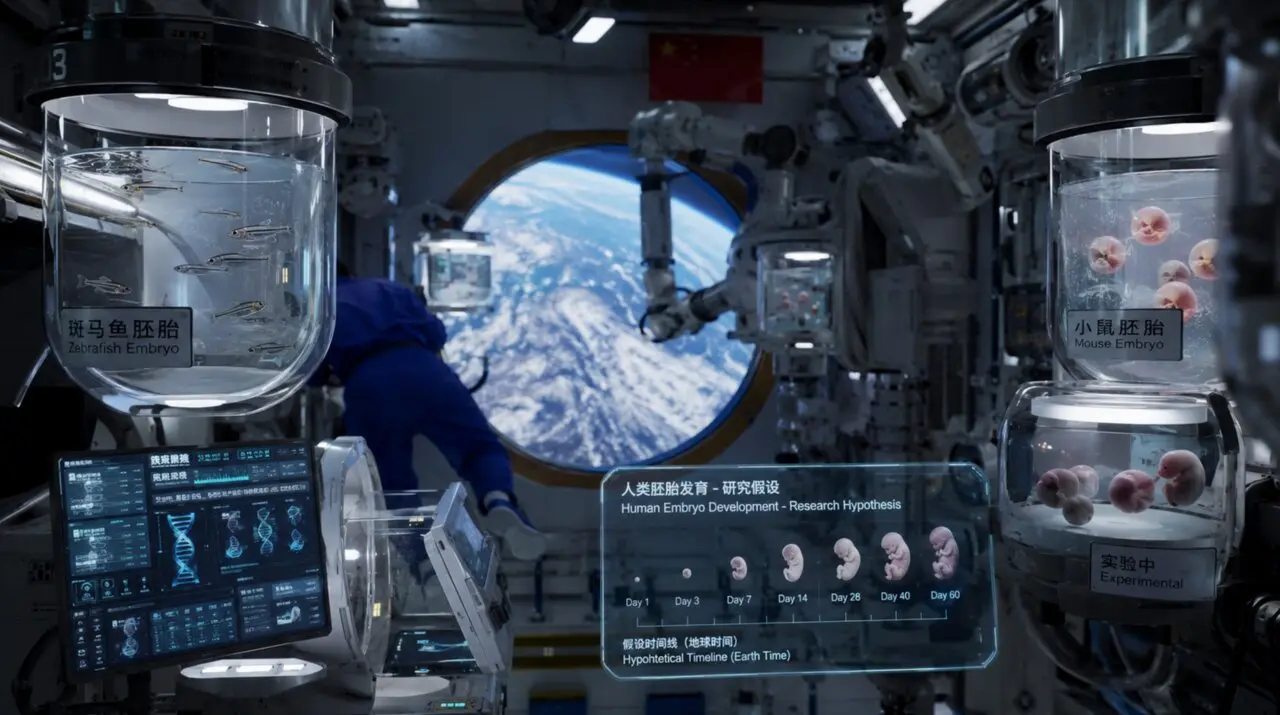 Los embriones en el espacio