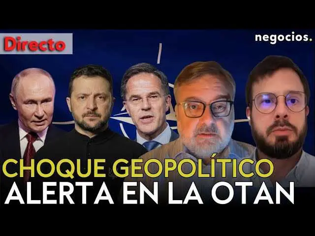 Captura de pantalla del v&iacute;deo de Negocios TV con an&aacute;lisis sobre el choque geopol&iacute;tico entre Trump, Ir&aacute;n, Israel y la OTAN.<br>                        <br>                        <br>                        <br>                      