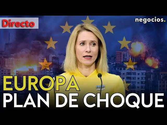 Kaja Kallas durante la rueda de prensa tras la reuni&oacute;n de ministros en Lemesos, Chipre.<br>                        <br>                        <br>                        <br>                      