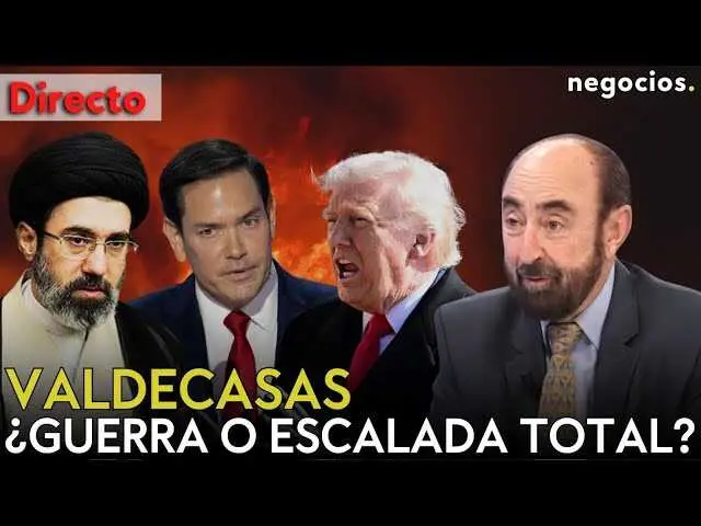 Tensi&oacute;n geopol&iacute;tica en Oriente Medio: representaciones de Ir&aacute;n y Estados Unidos frente a un mapa de la regi&oacute;n<br>                        <br>                        <br>                        <br>                      