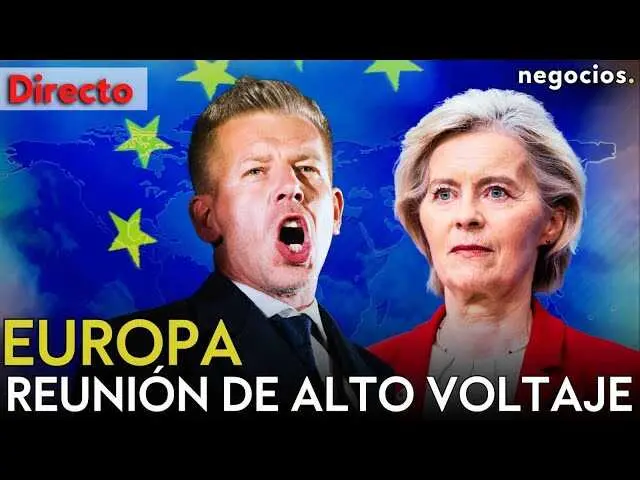 Ursula von der Leyen y P&eacute;ter Magyar en el Berlaymont durante la reuni&oacute;n de alto voltaje en Bruselas.<br>                        <br>                        <br>                        <br>                      