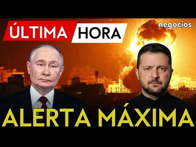 Volod&iacute;mir Zelenski en conferencia de prensa alertando sobre la amenaza de un ataque ruso masivo.<br>                        <br>                        <br>                        <br>                      