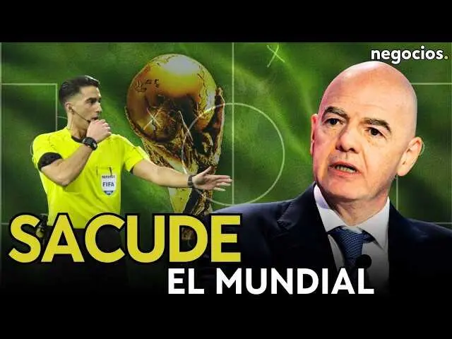 Pierluigi Collina durante una conferencia explicando las nuevas reglas FIFA para el Mundial 2026<br>                        <br>                        <br>                        <br>                      